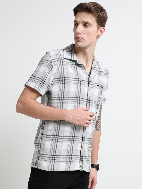 Men Grey Casual Shirt