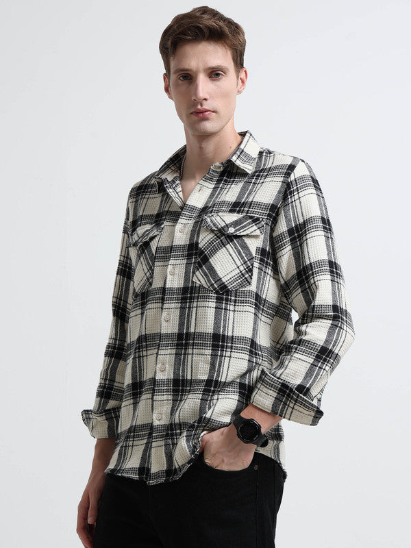 Men Beige Casual Shirt