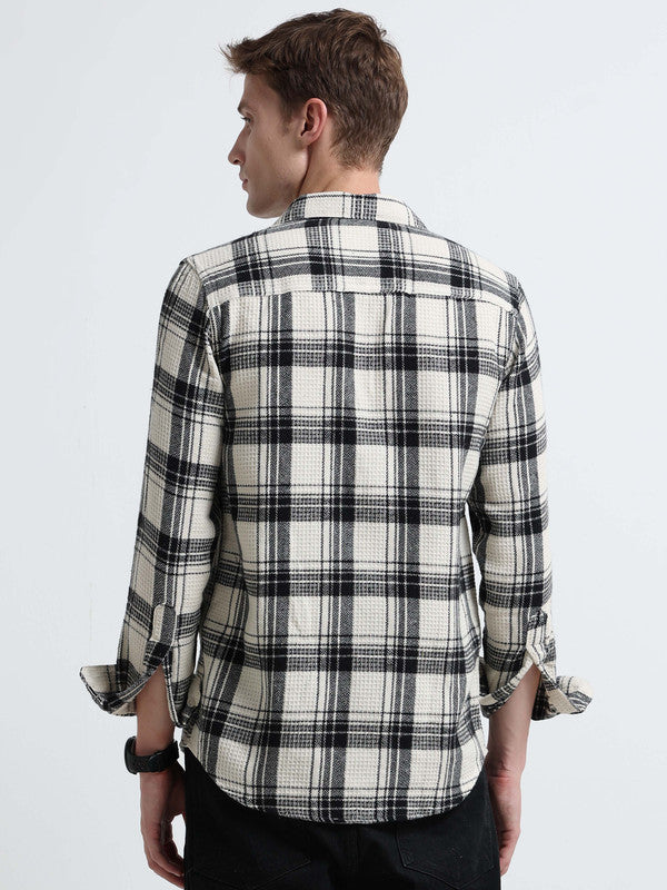 Men Beige Casual Shirt