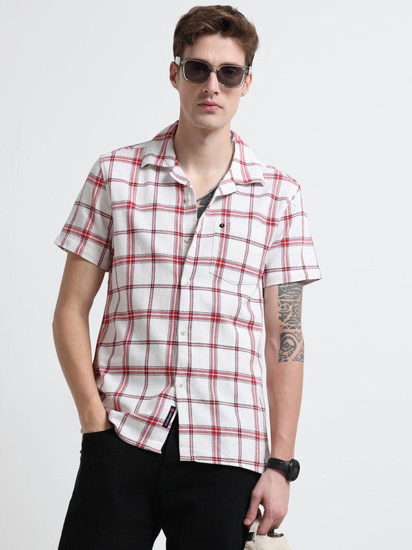 Men Red Casual Shirt