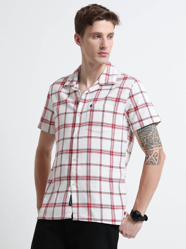 Men Red Casual Shirt