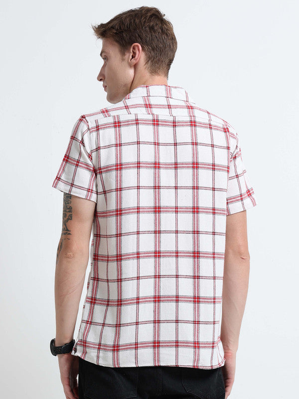 Men Red Casual Shirt