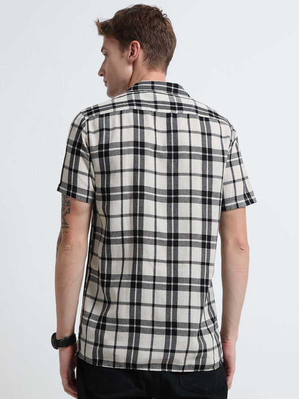Men Beige Casual Shirt