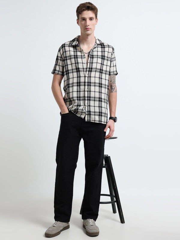 Men Beige Casual Shirt