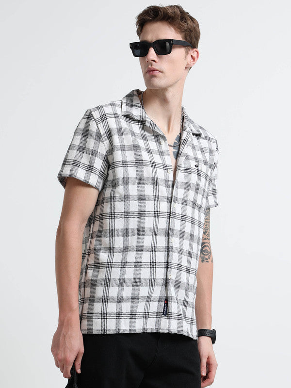 Men White Casual Shirt