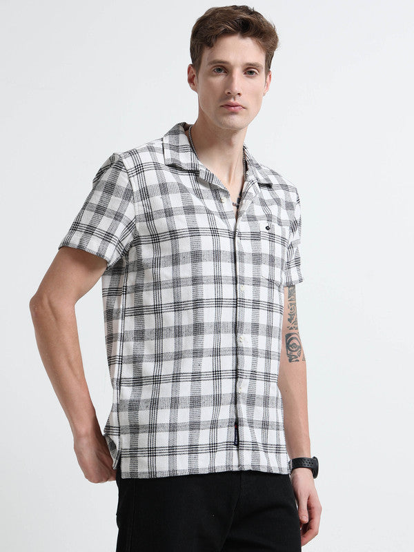 Men White Casual Shirt
