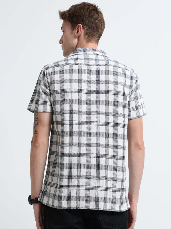 Men White Casual Shirt