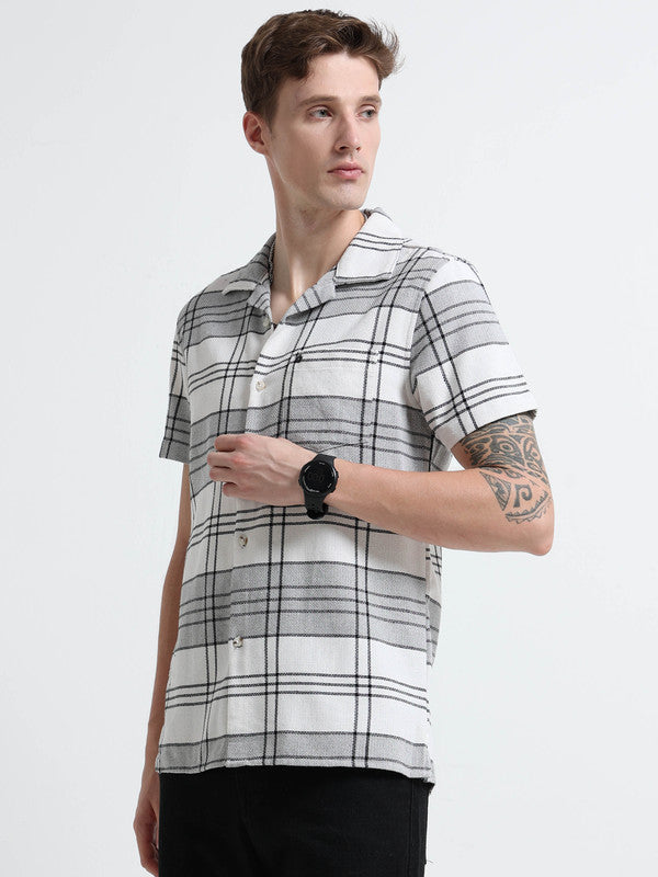 Men Grey Casual Shirt