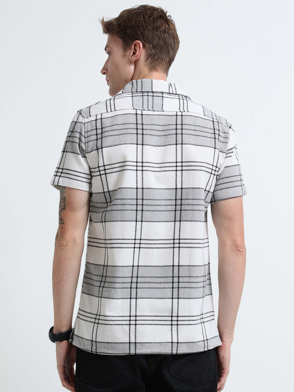 Men Grey Casual Shirt
