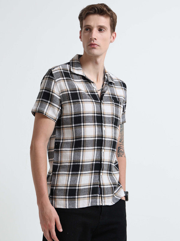 Men Beige Casual Shirt