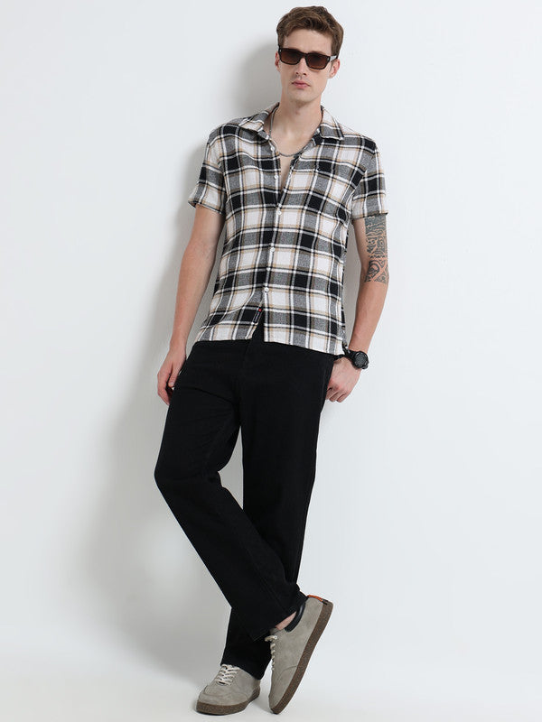 Men Beige Casual Shirt