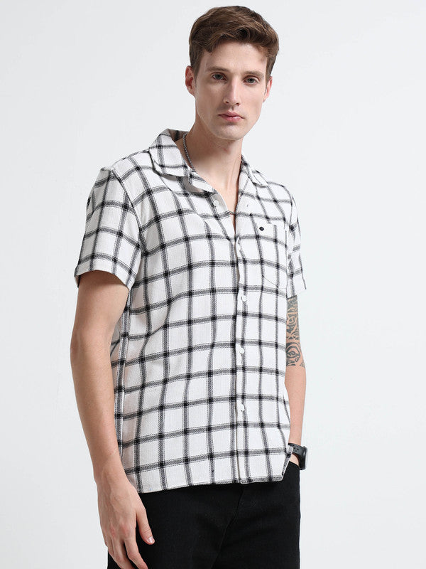 Men White Casual Shirt