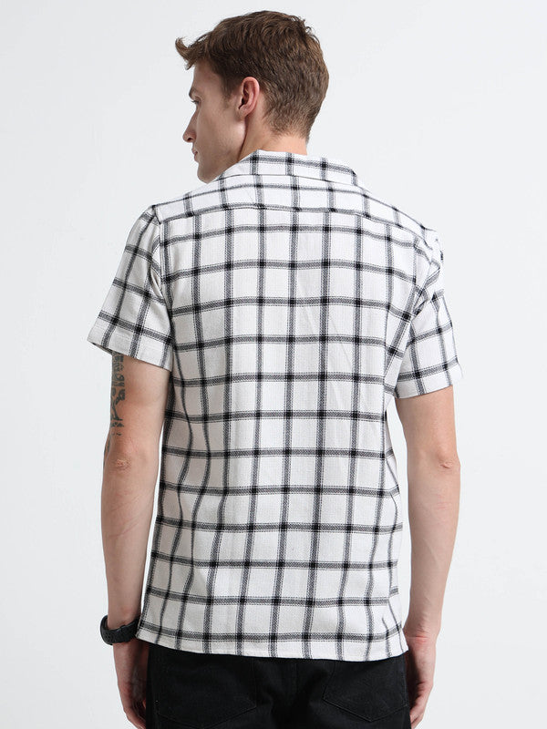 Men White Casual Shirt