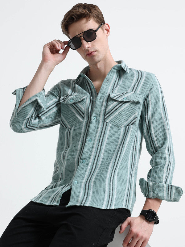 Men Green Casual Shirt