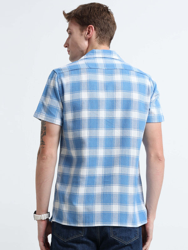 Men Blue Casual Shirt