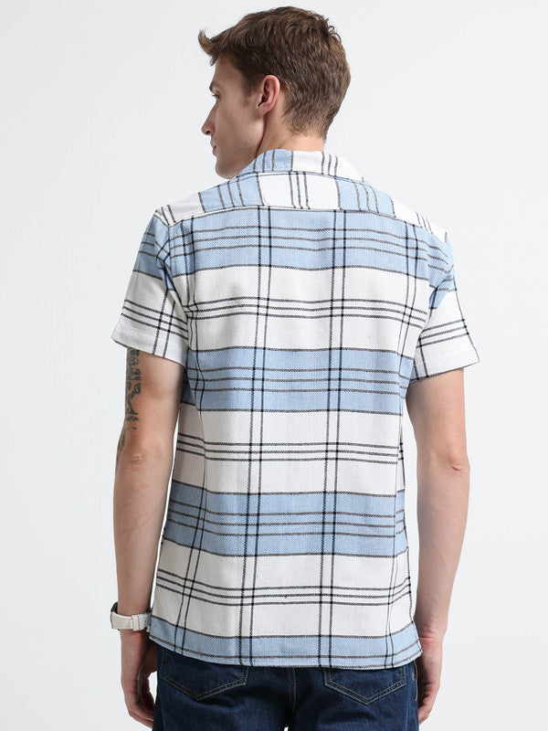 Men Blue Casual Shirt