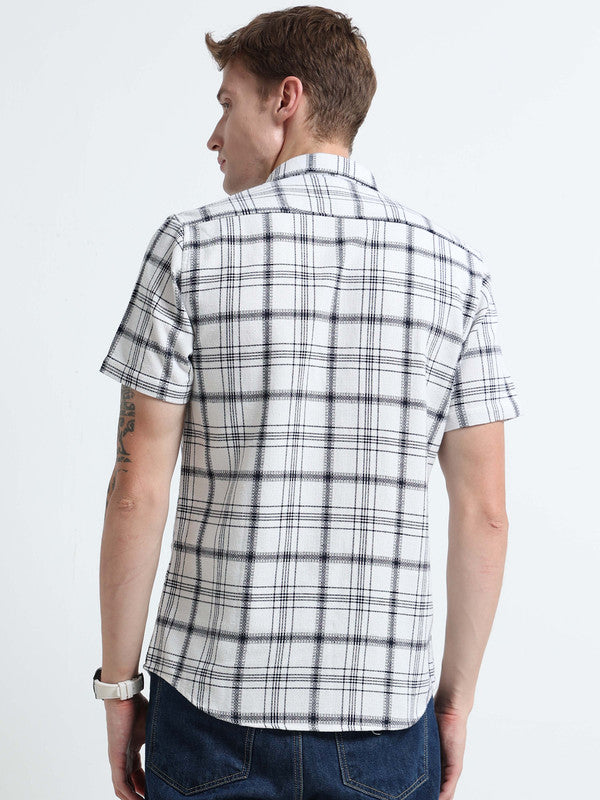 Men White Casual Shirt