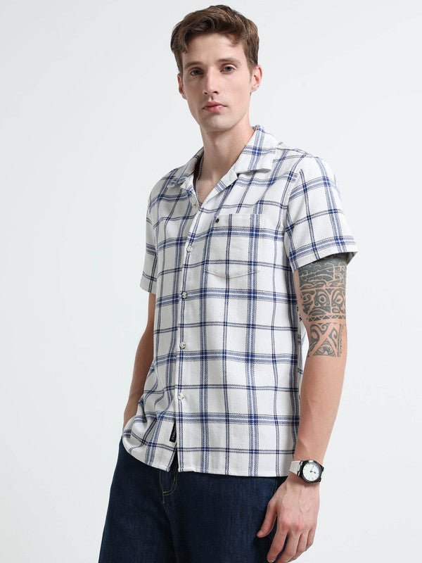 Men Blue Casual Shirt