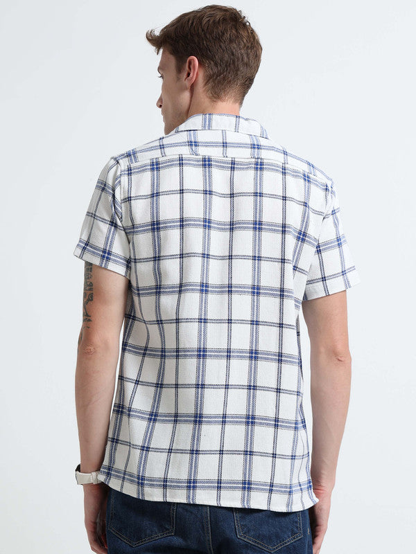 Men Blue Casual Shirt