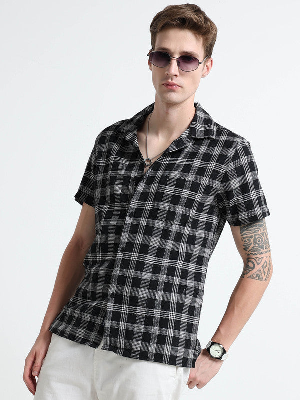 Men Black Casual Shirt