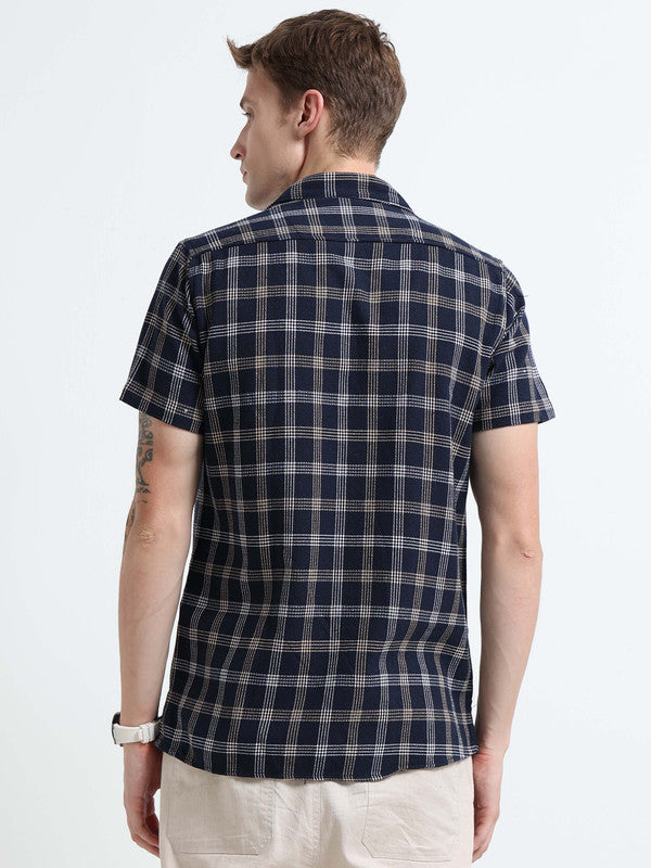 Men Blue Casual Shirt