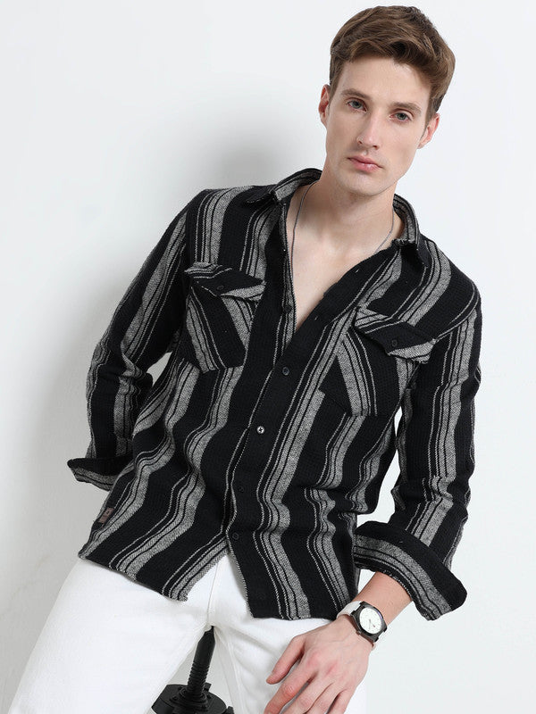 Men Black Casual Shirt
