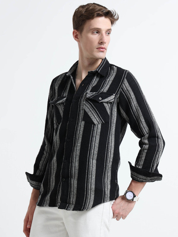 Men Black Casual Shirt