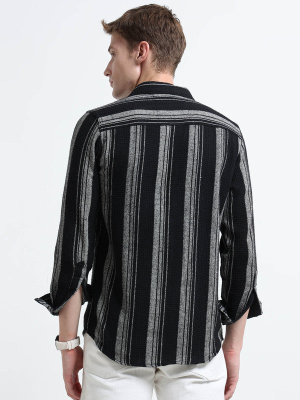 Men Black Casual Shirt