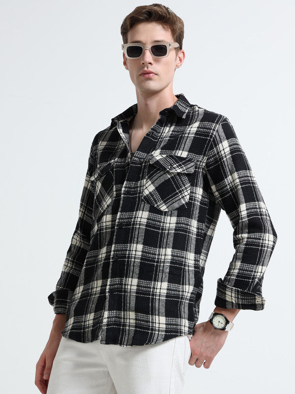 Men Black Casual Shirt