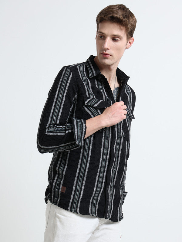 Men Black Casual Shirt