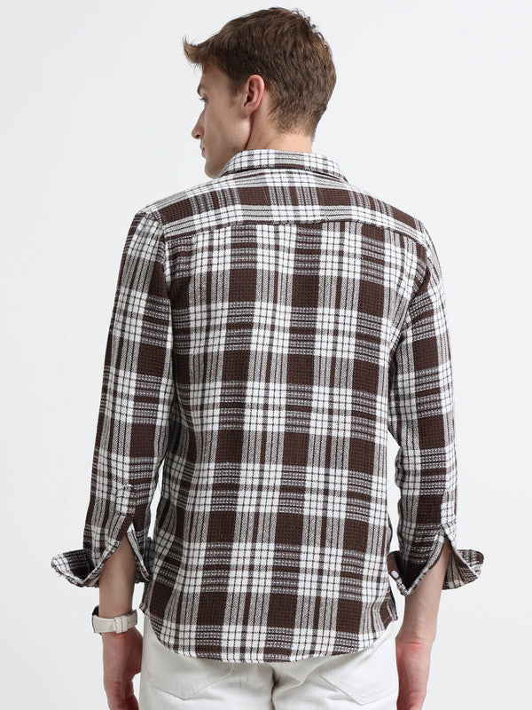 Men Brown Casual Shirt