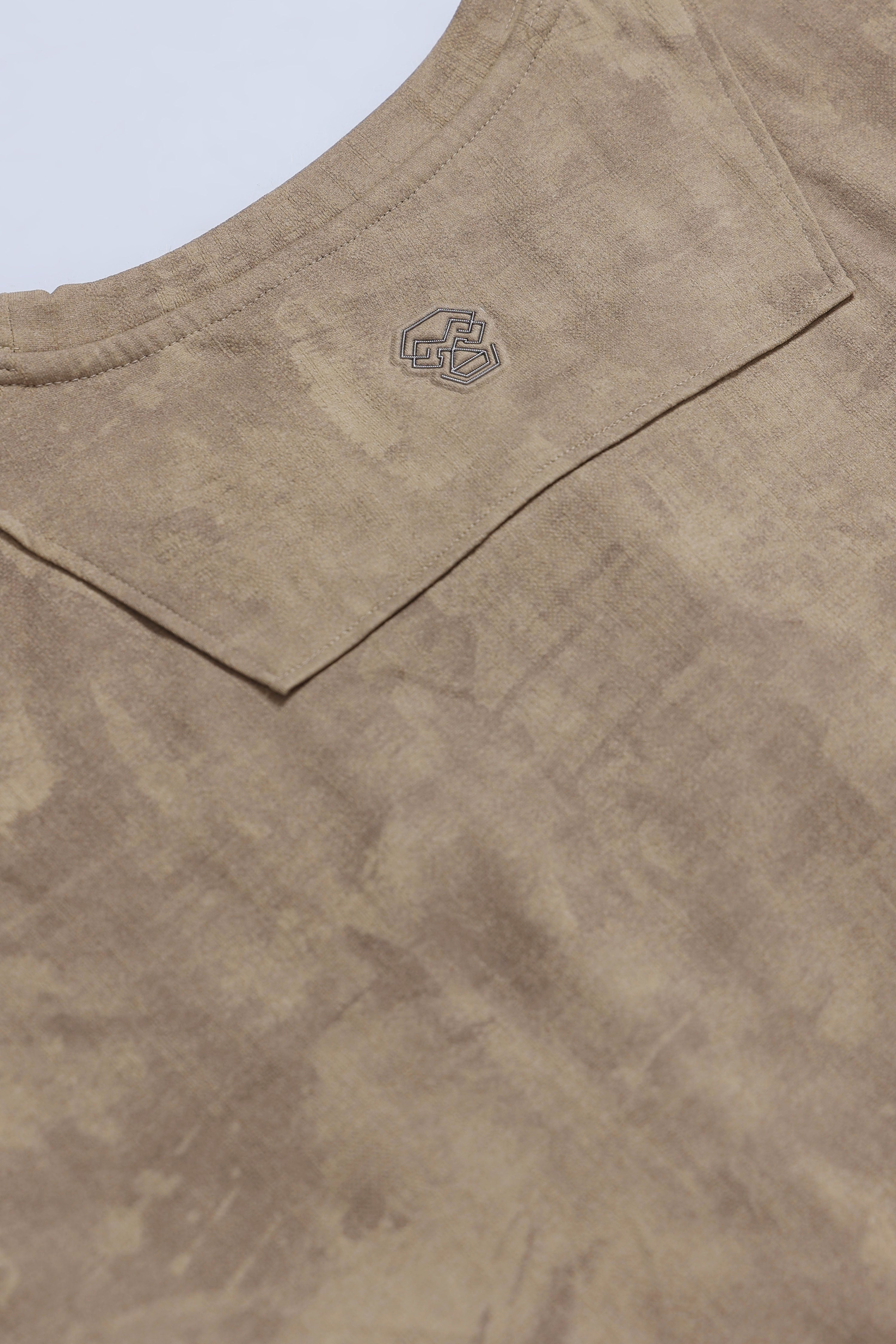 Men Beige Streetwear T-Shirt