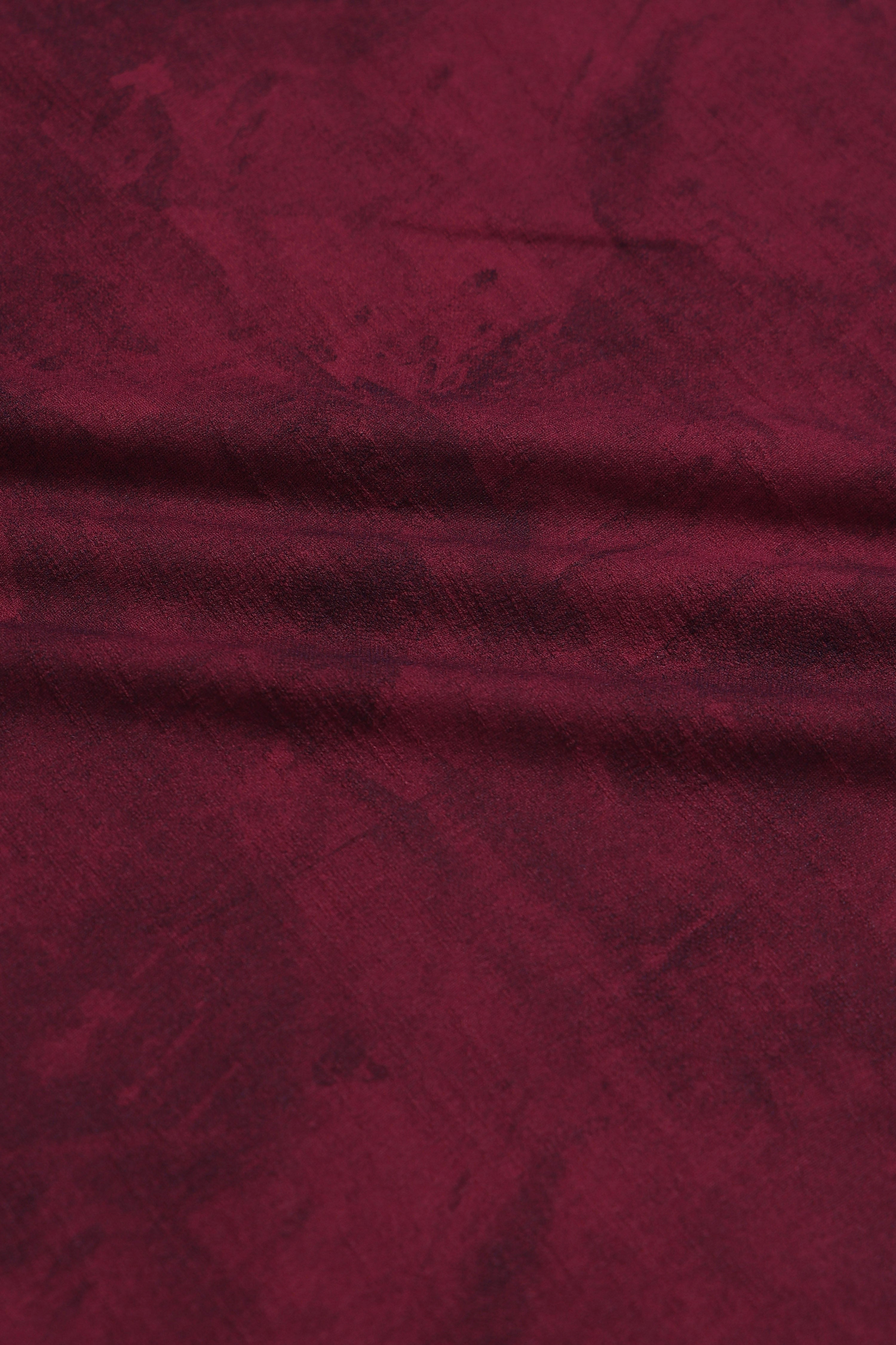 Men Maroon Streetwear T-Shirt