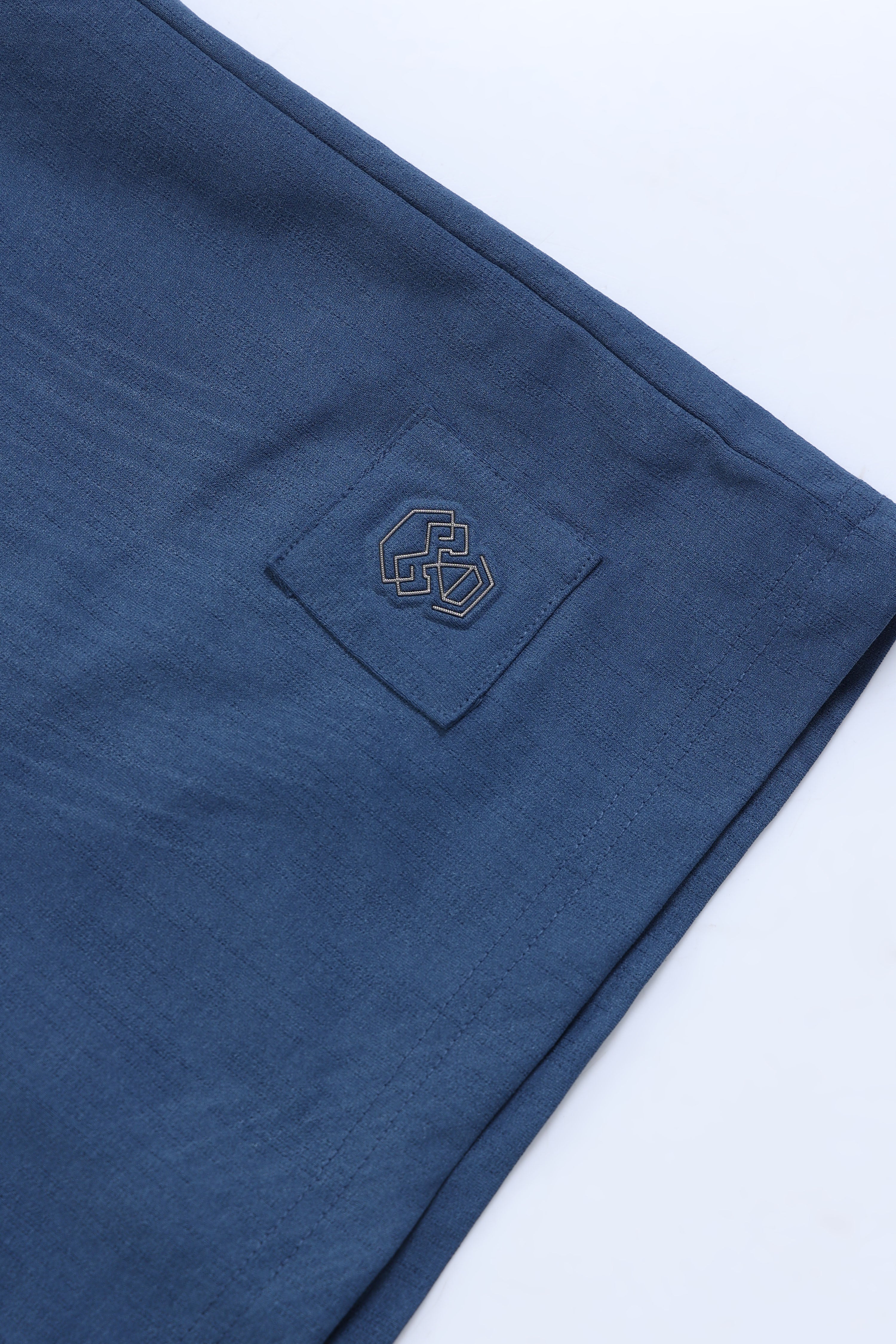 Men Blue Oversized T-Shirt