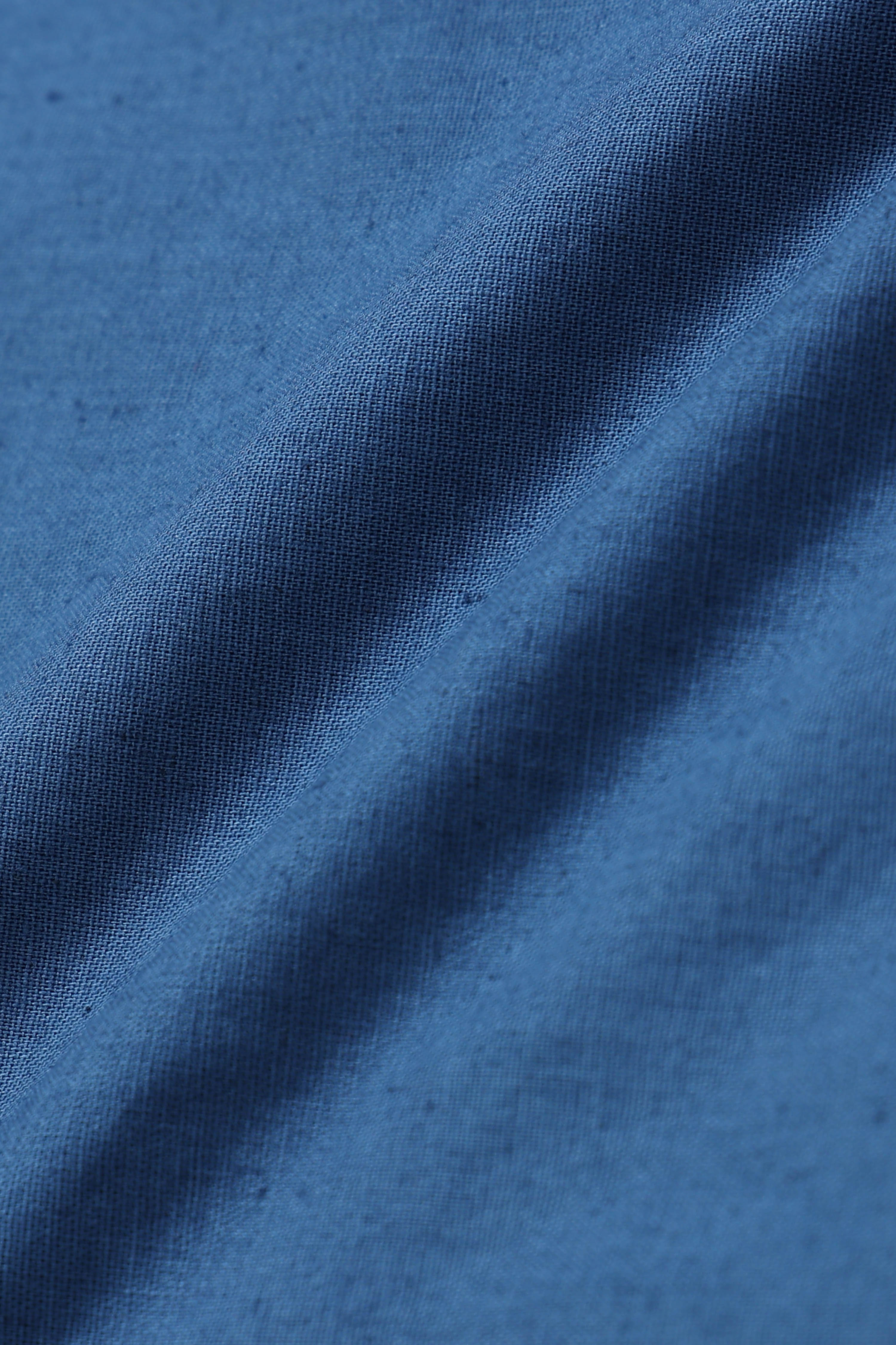 Men Blue Button-Down Shirt