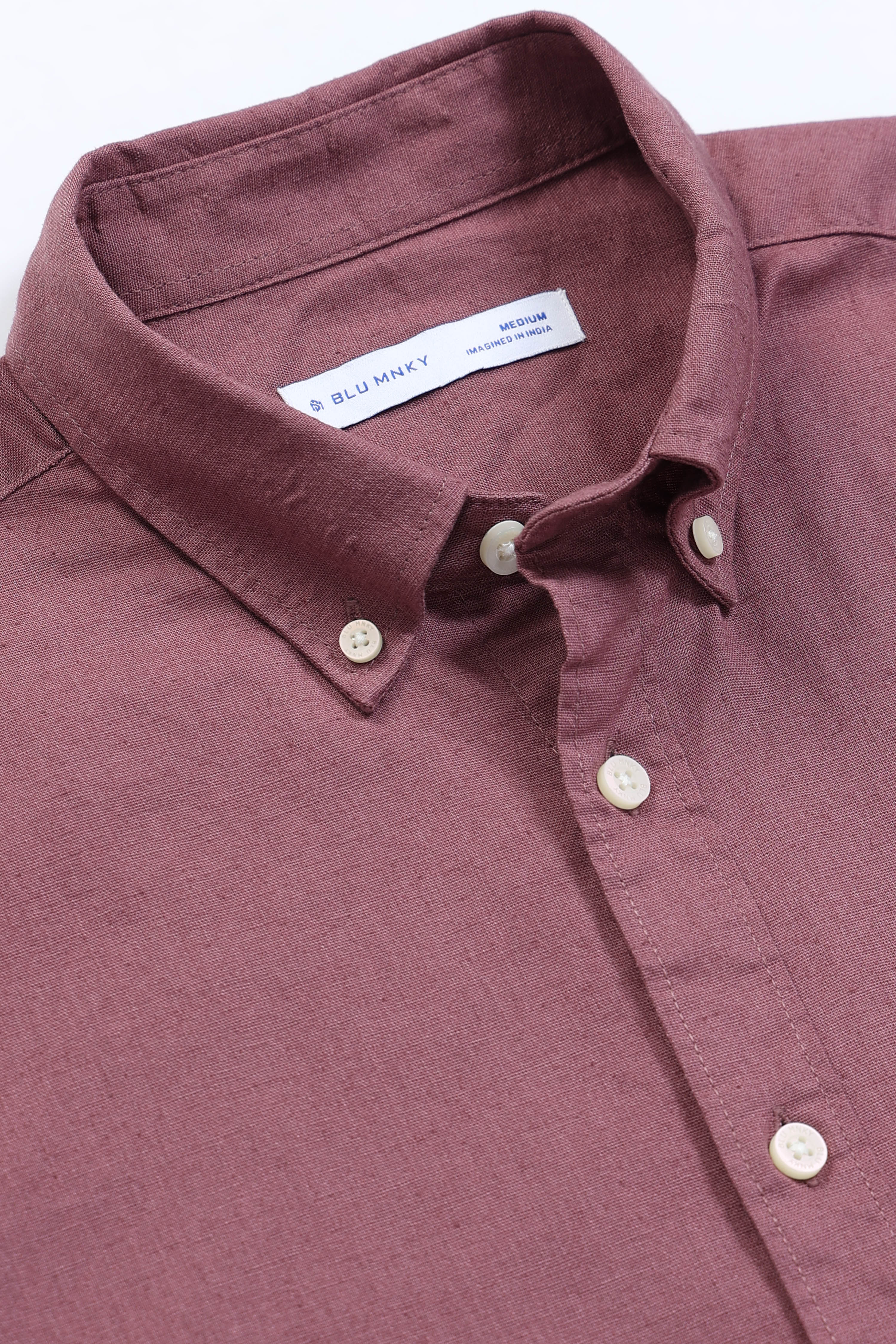 Men Pink Button-Down Shirt