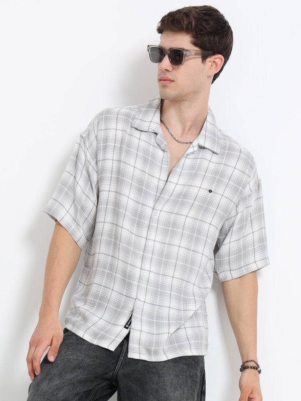 Men Grey Casual Shirt