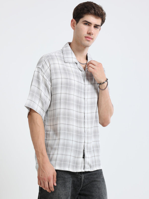 Men Grey Casual Shirt