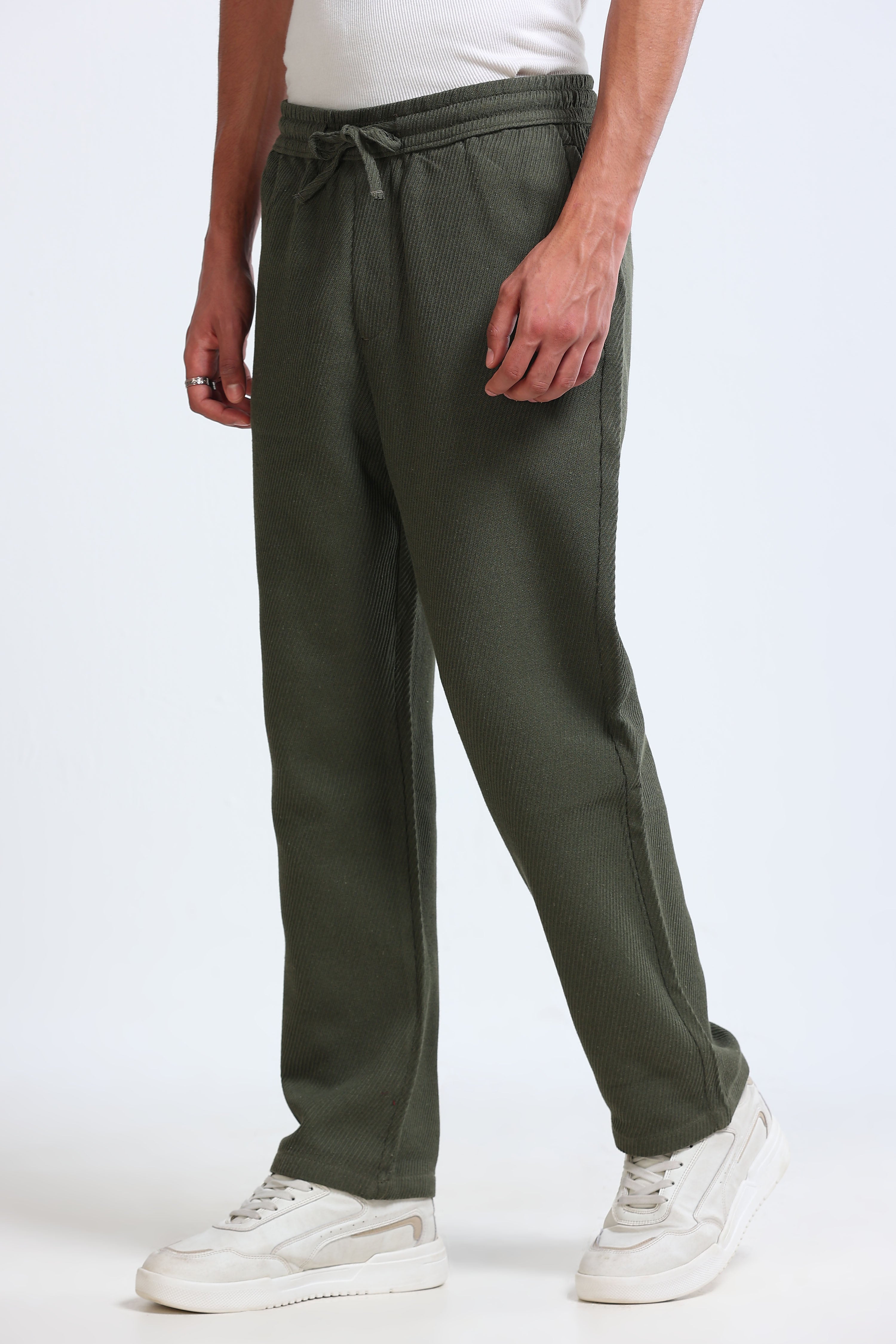 Men Green Everyday Trousers