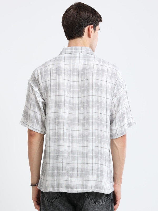 Men Grey Casual Shirt