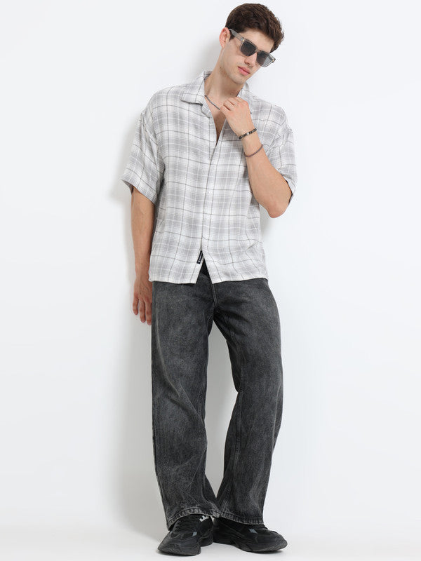 Men Grey Casual Shirt
