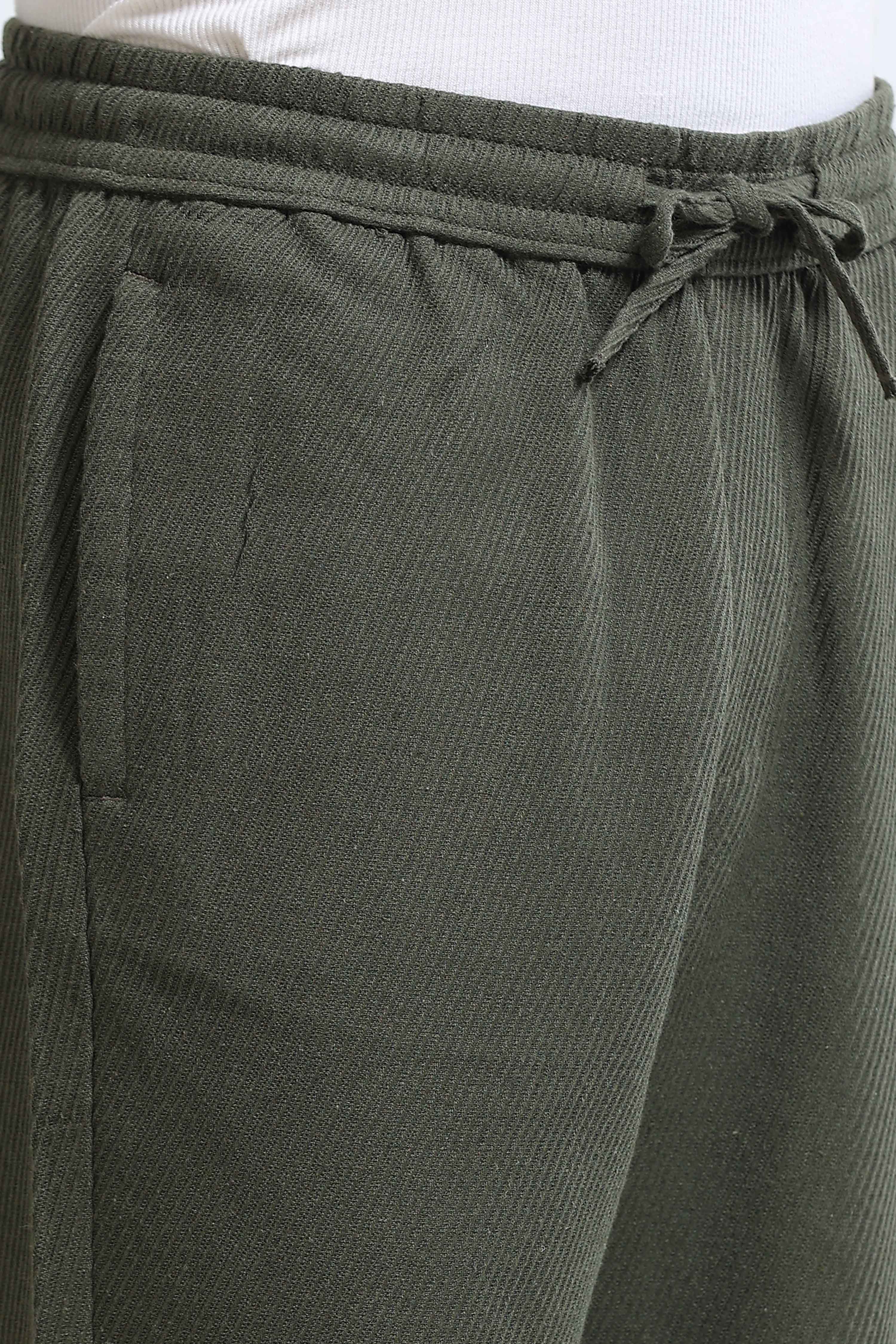 Men Green Everyday Trousers