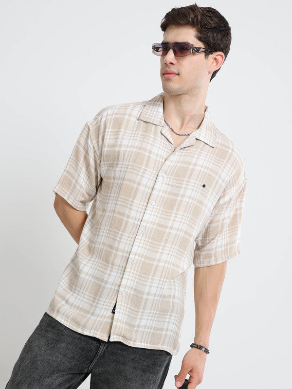 Men Khaki Casual Shirt