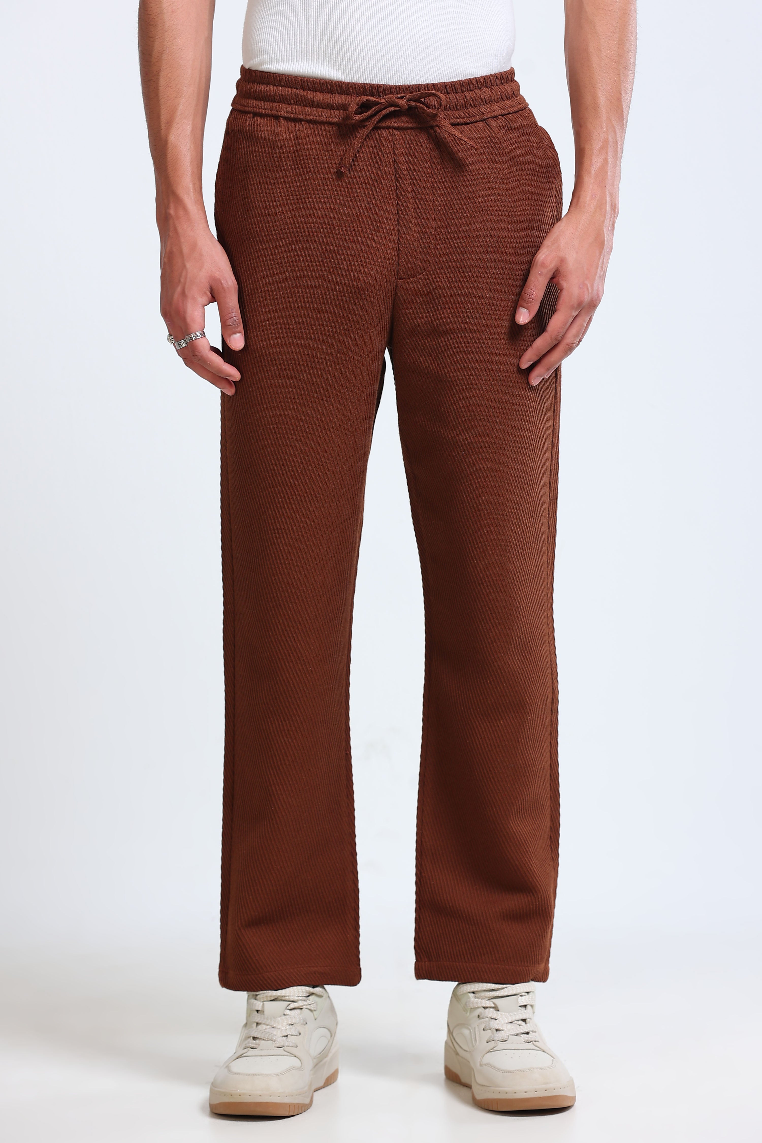 Men Brown Everyday Trousers