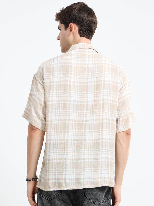 Men Khaki Casual Shirt