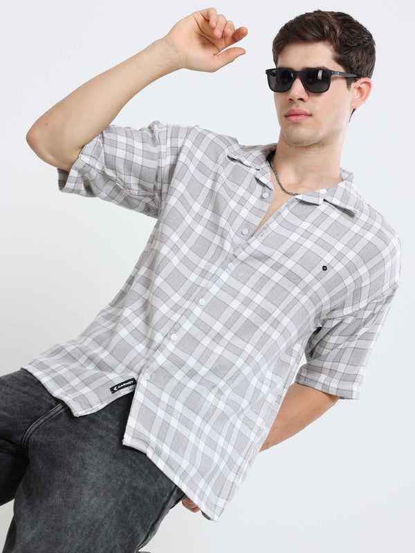 Men Grey Casual Shirt