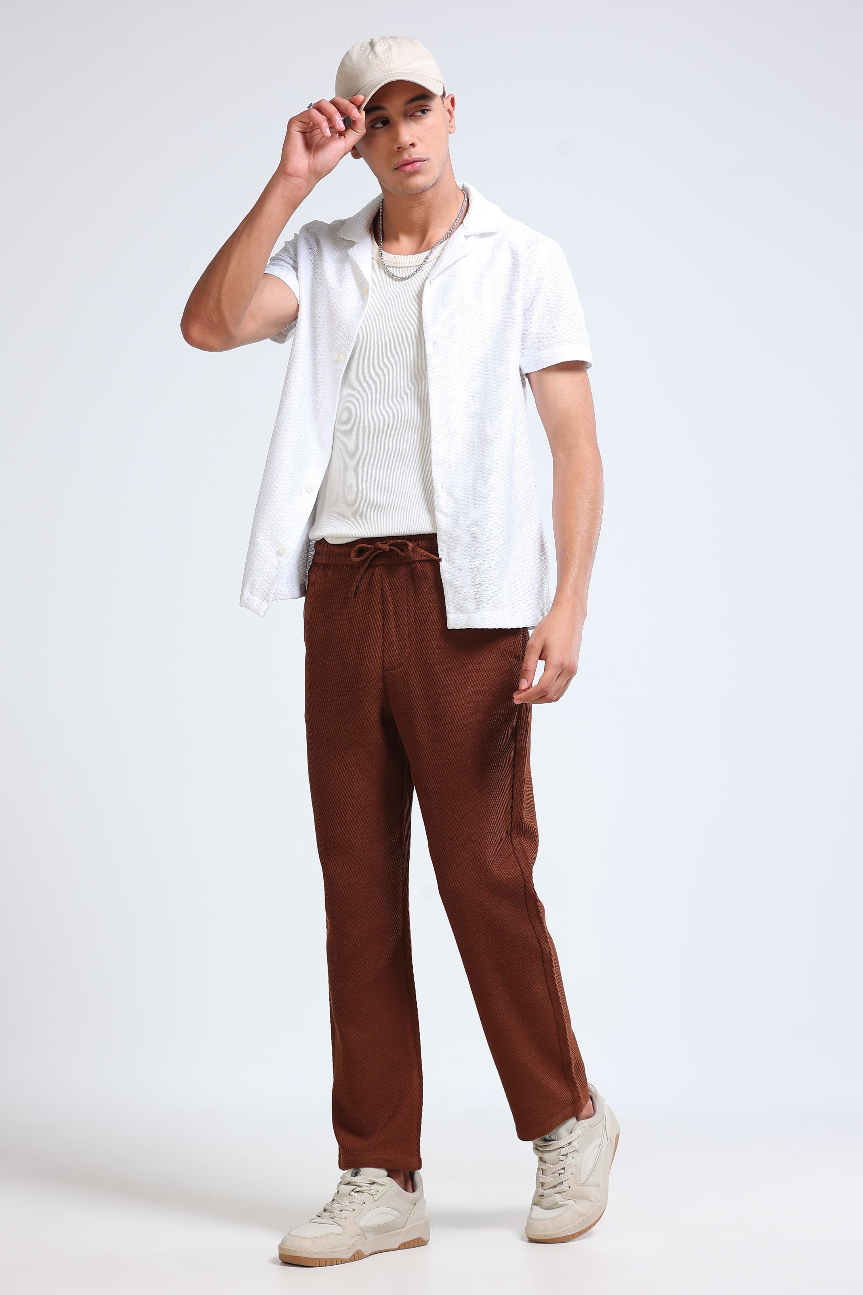 Men Brown Everyday Trousers