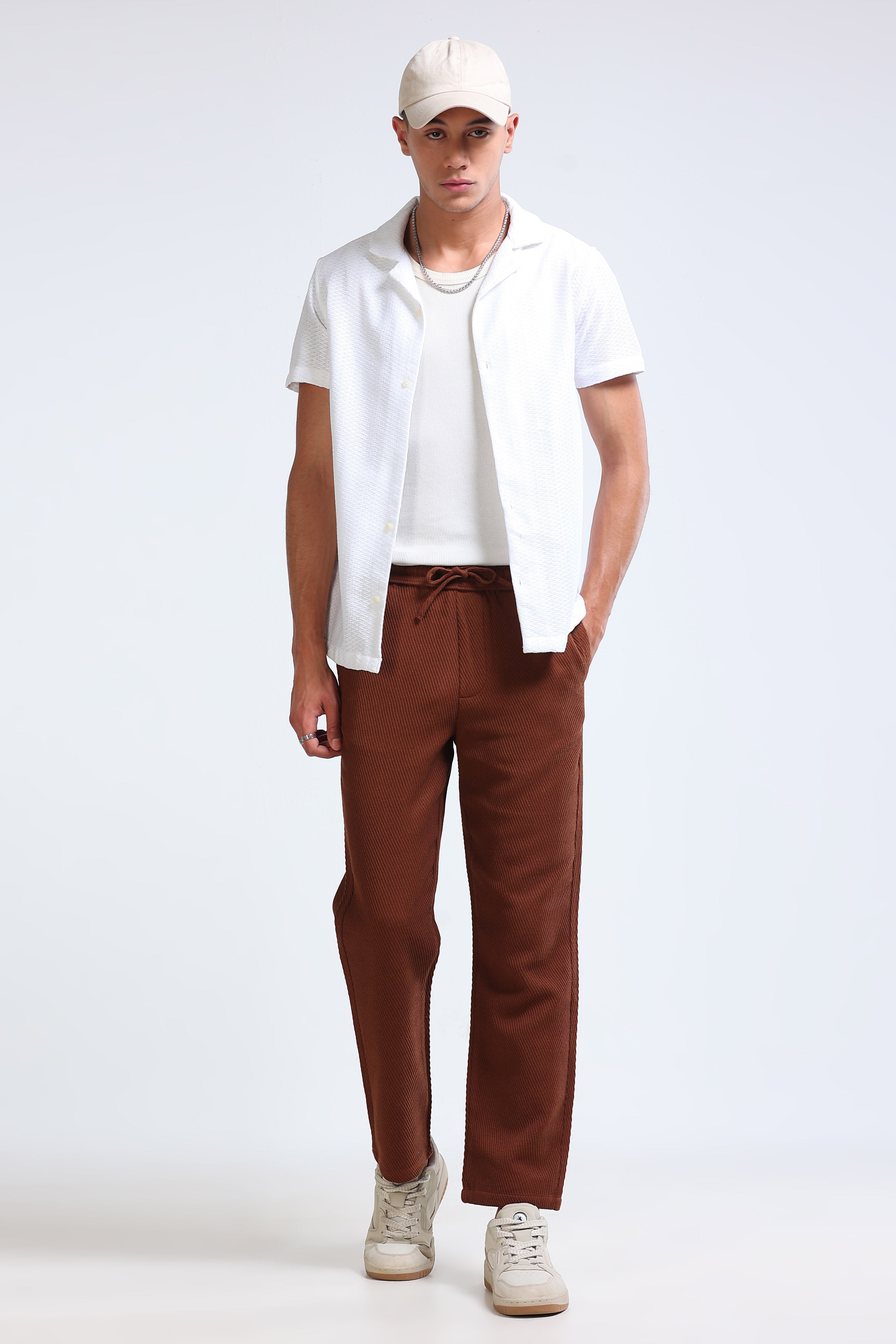 Men Brown Everyday Trousers