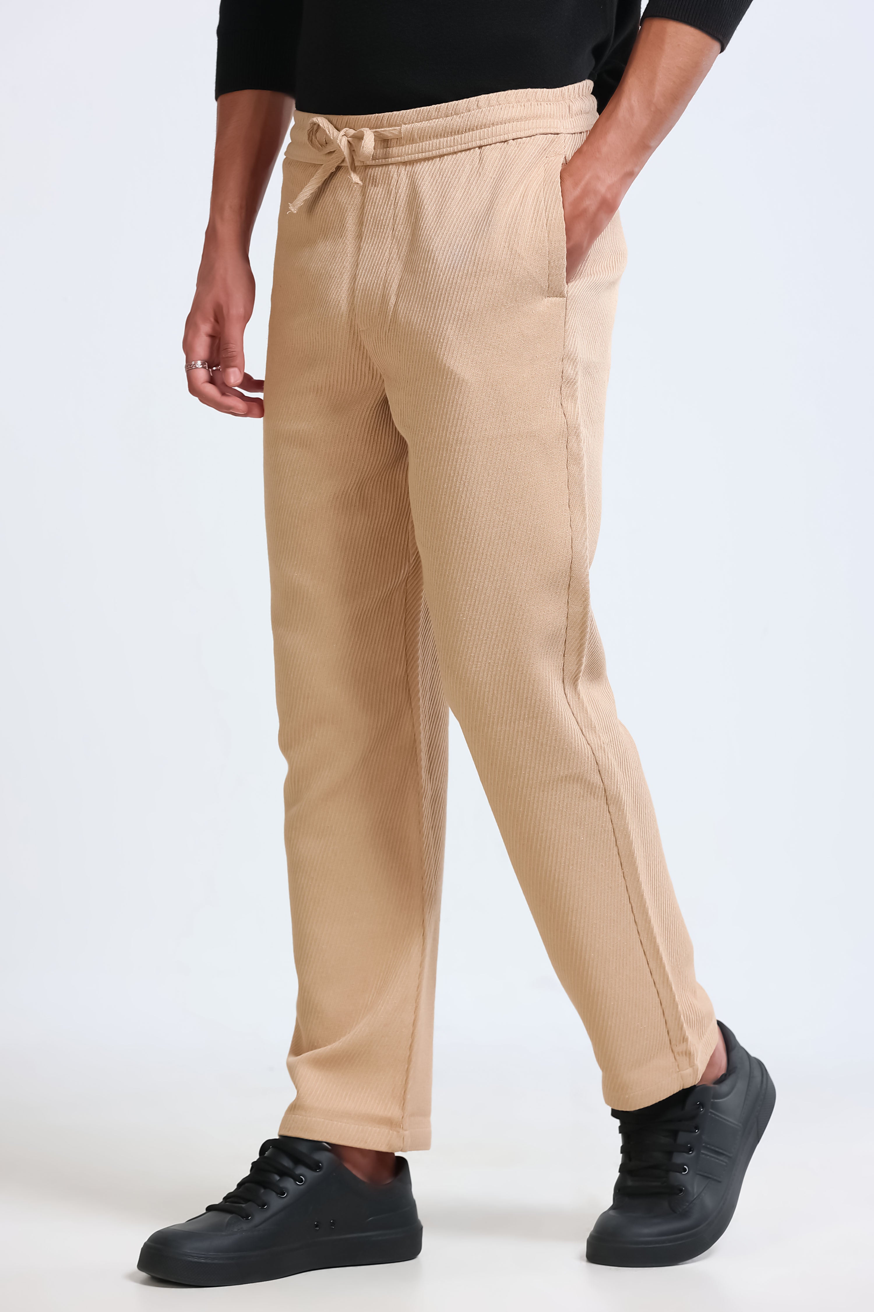 Men Beige Everyday Trousers