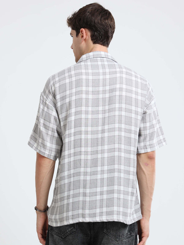 Men Grey Casual Shirt